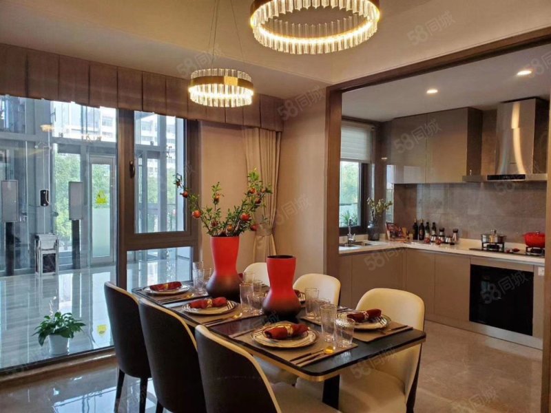 大越府底越带花园地下室 地铁商场湖景高层 绿城物业自带幼儿园