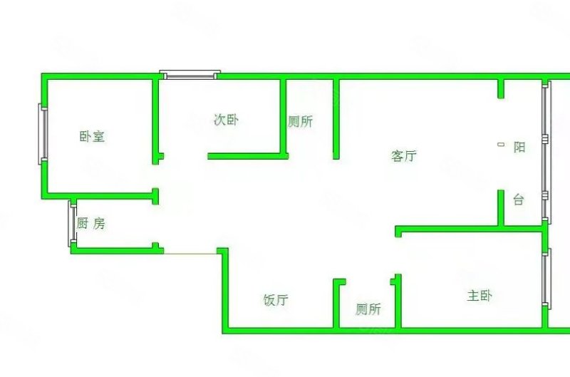 文昌苑小区(宝山南路226号)4室2厅3卫159.46㎡南北155万