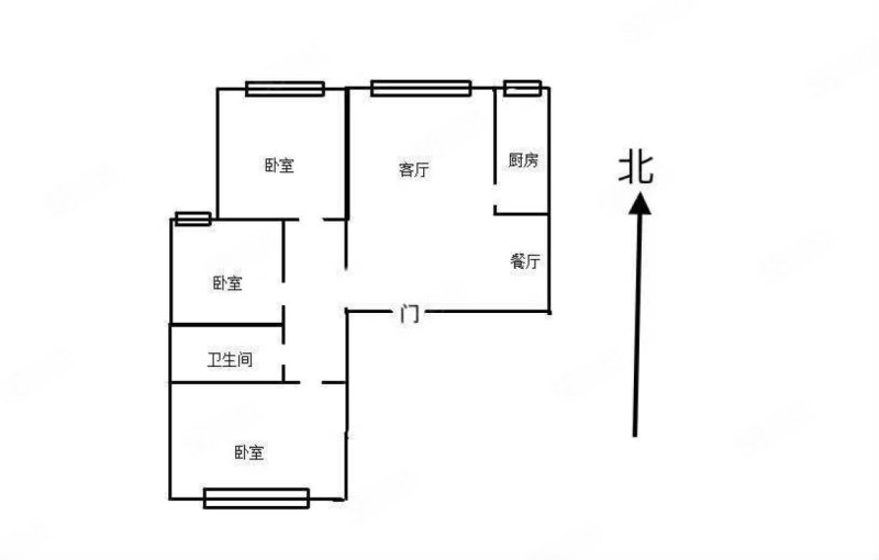 绿地国际花都(北区)3室2厅1卫91.34㎡南北170万