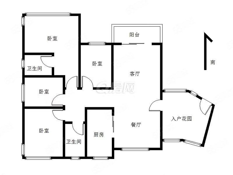 丽珠花园4室2厅2卫178.88㎡南208万