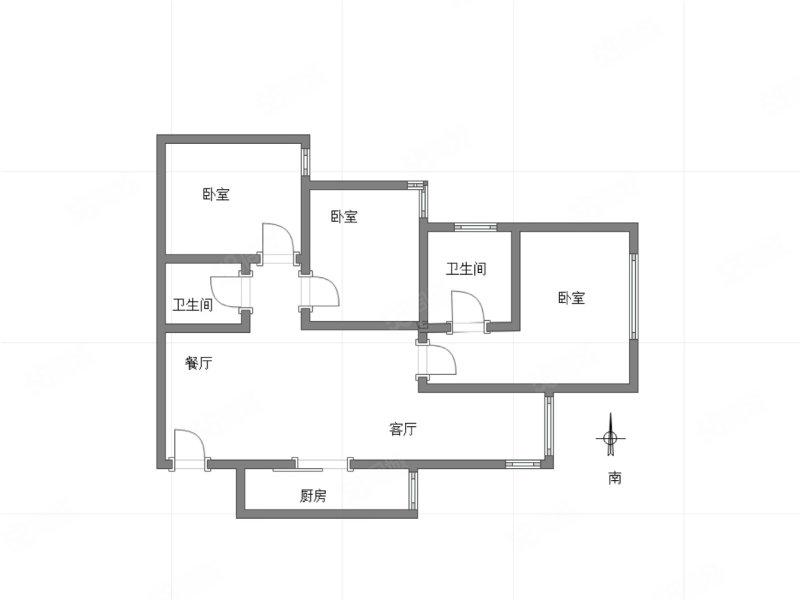 保利爱尚里尚景3室2厅2卫82.16㎡东南104万