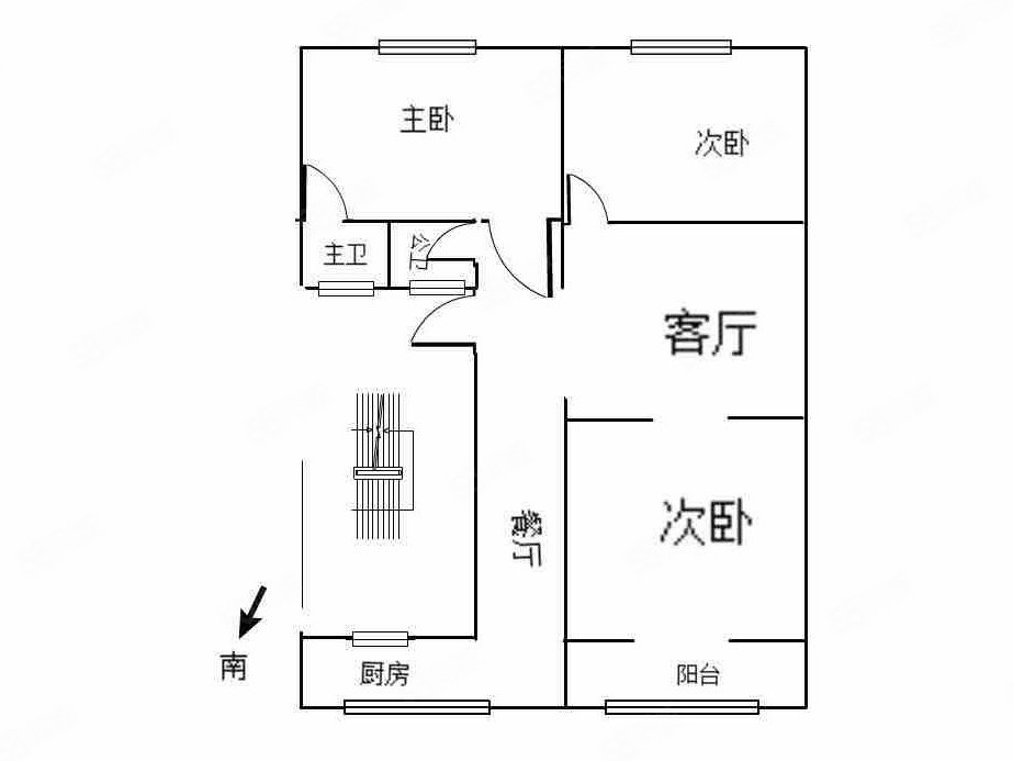 胜利北街1356号小区3室2厅2卫108㎡南北141.5万