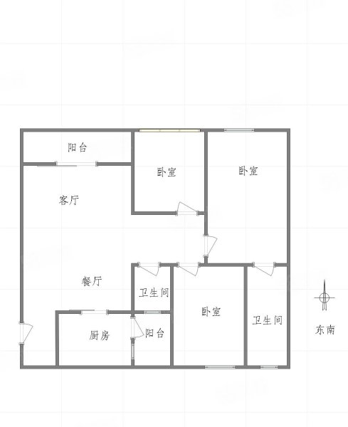 盛景龙庭3室2厅2卫106.72㎡南北96万