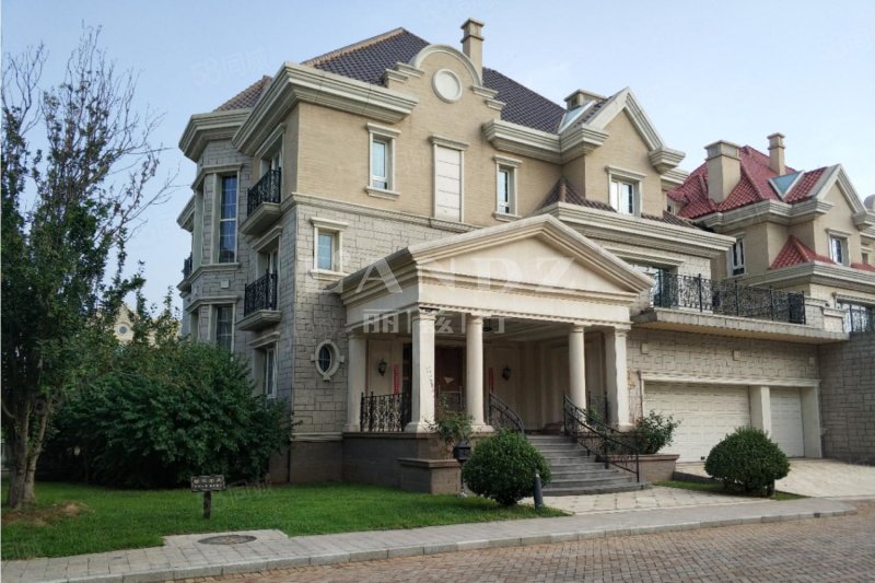 南向花园临瀑布,南向客厅3层挑空,框架结构,丽宫别墅-北京58同城