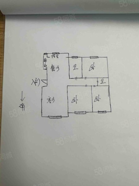 锦林花园3室2厅2卫165.6㎡南北166万