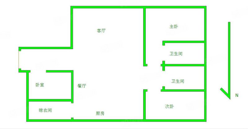 泽信青城(一期)3室2厅2卫129㎡南北145万