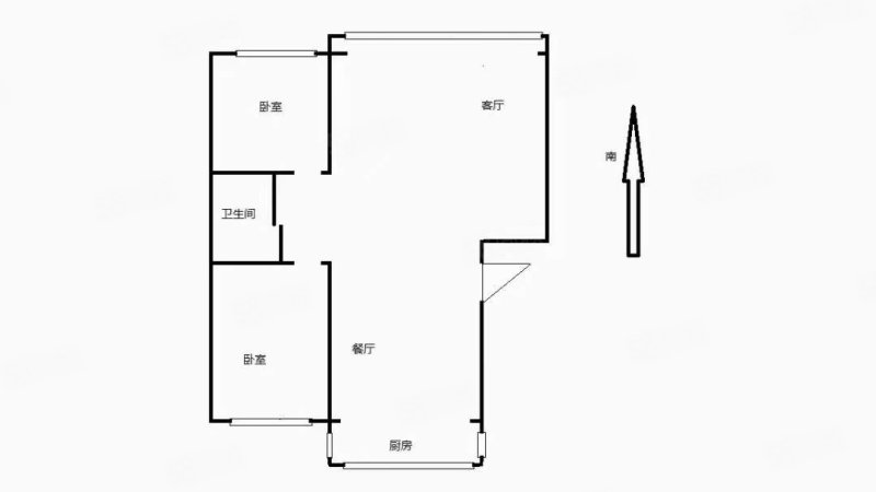 树东小区A区2室1厅1卫76㎡南北53.8万