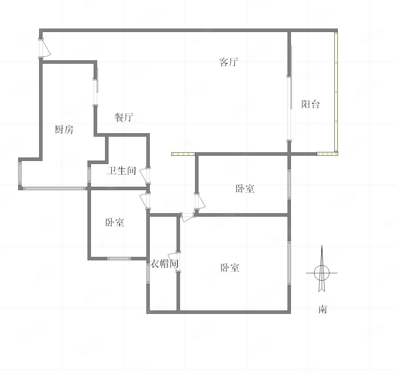 北碚区公安政法小区3室2厅2卫113.63㎡南北79万