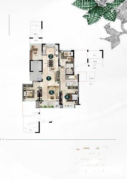 秀悦湾4室2厅2卫126㎡南295万