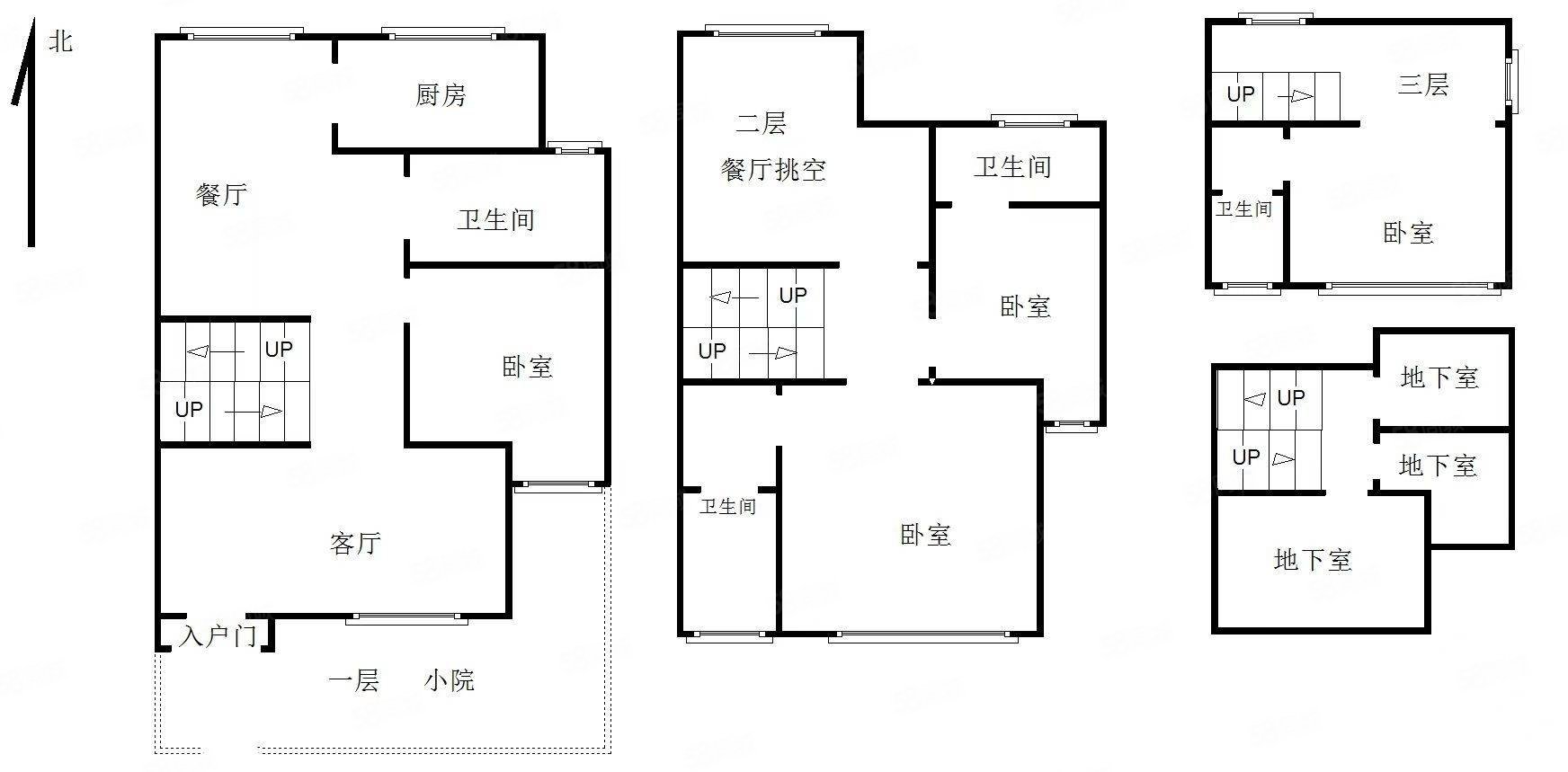 西京都高尔夫别墅5室3厅5卫213㎡南北185万