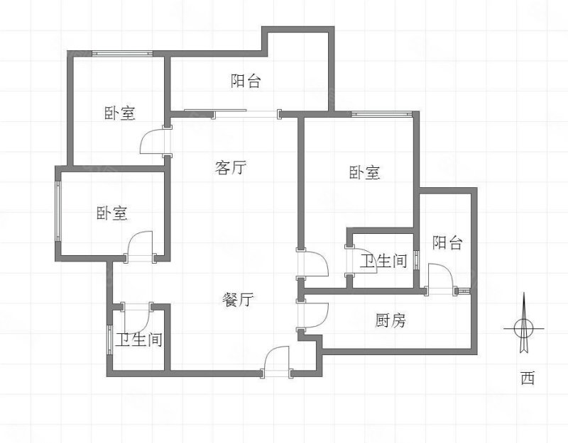 蓝光林肯公园3室2厅2卫111.08㎡南北89万