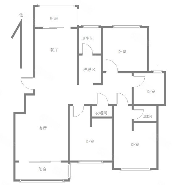 杨柳国际新城(C区)4室2厅2卫191㎡南北116万