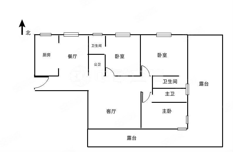 正荣时代华府3室2厅2卫105㎡南202万