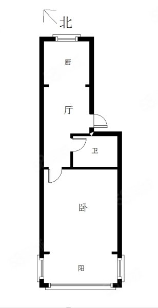 清凉新村1室1厅1卫39㎡西南260万