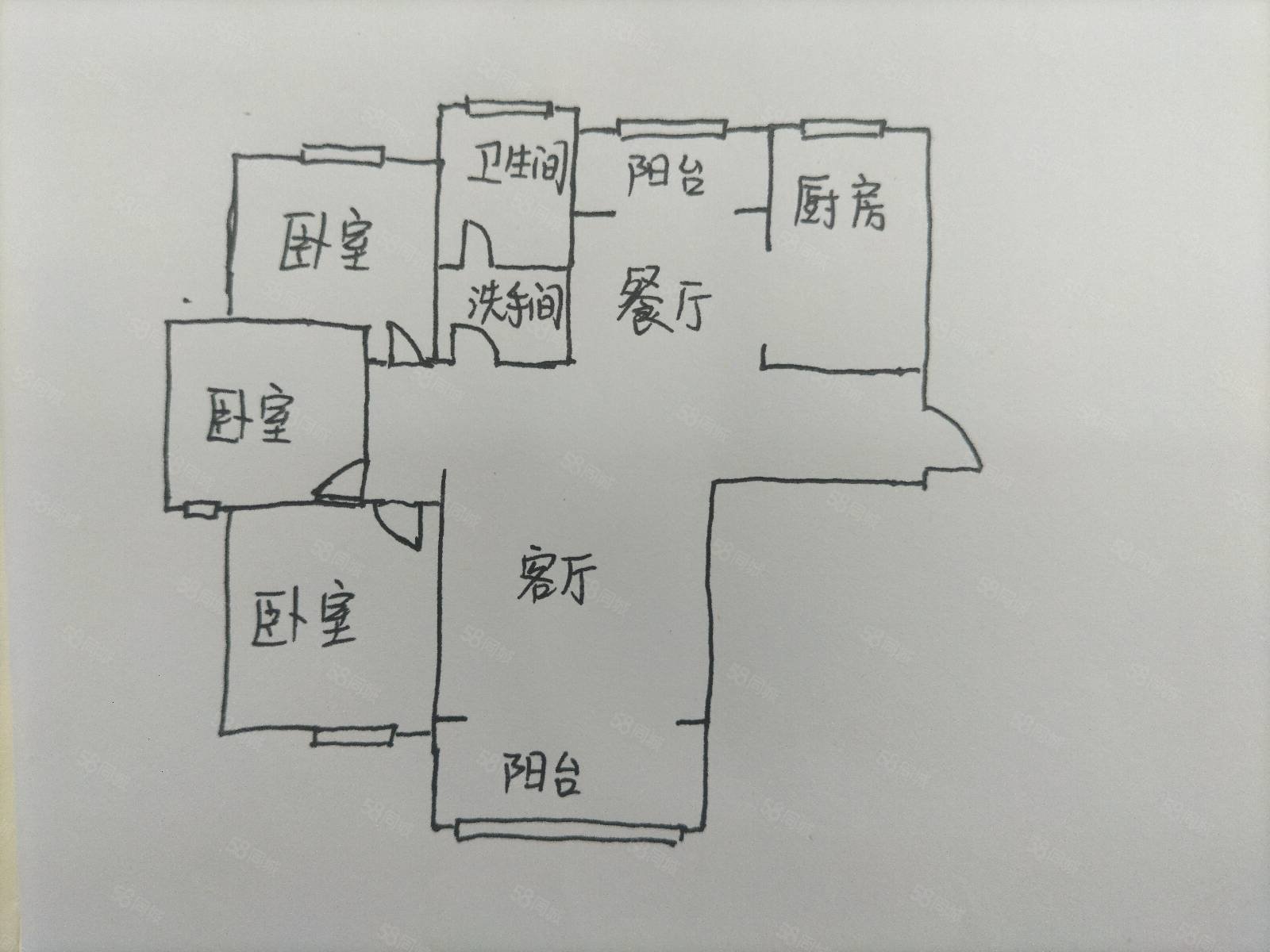 金地凤凰国际小区3室2厅1卫138㎡南北68万