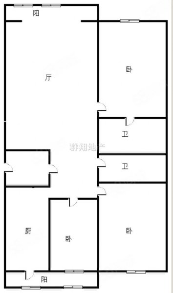 大业小区(道外)3室1厅1卫107㎡南北55.5万