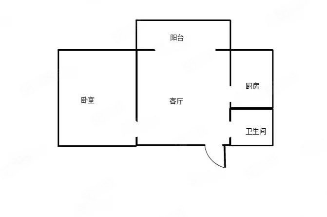 安陆学府家园1室1厅1卫47㎡东北12.5万