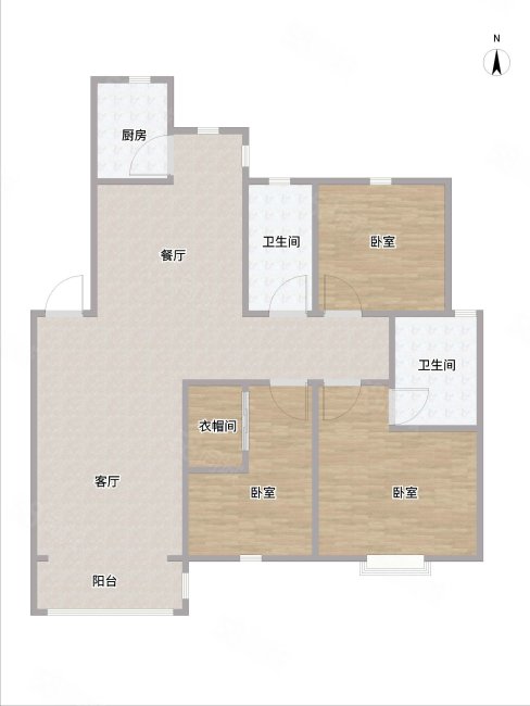 黄金国际西区3室2厅2卫157.22㎡南159.8万