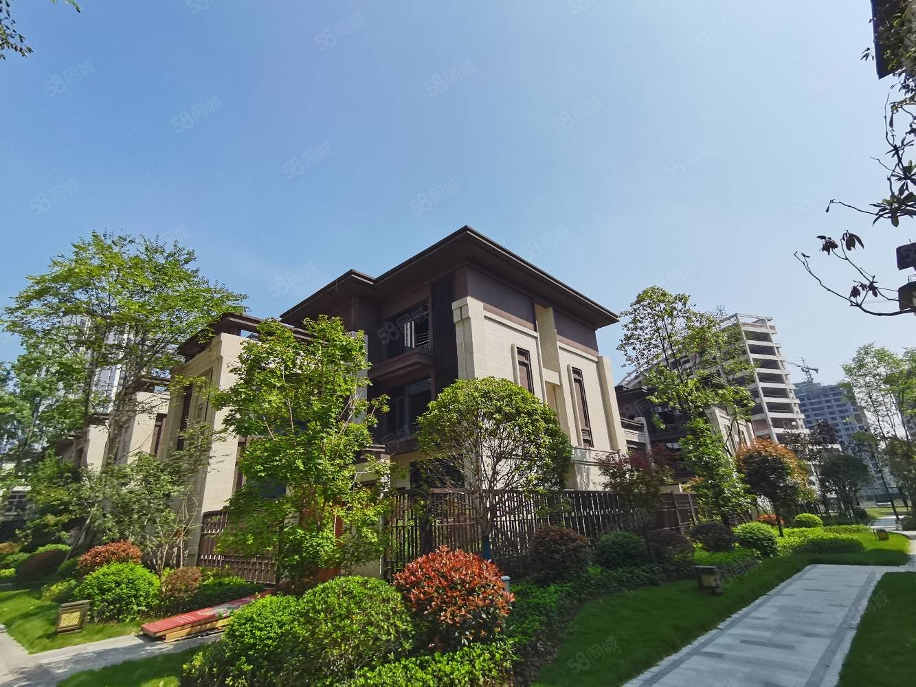 【10图】城南 高端别墅,带电梯 私家院落,带5车位!,紫云府-广安58同城