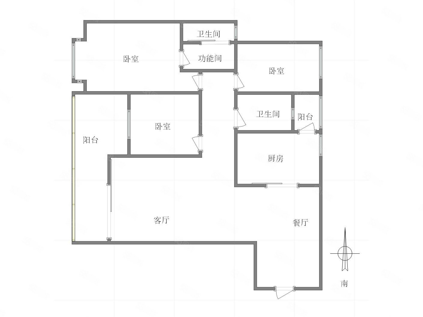 华立北泉花园3室2厅2卫103㎡西北73万