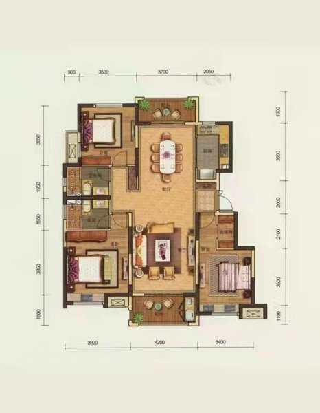 奥正诚园南区洋房精装几乎未住证过二不冲不挡车位另算