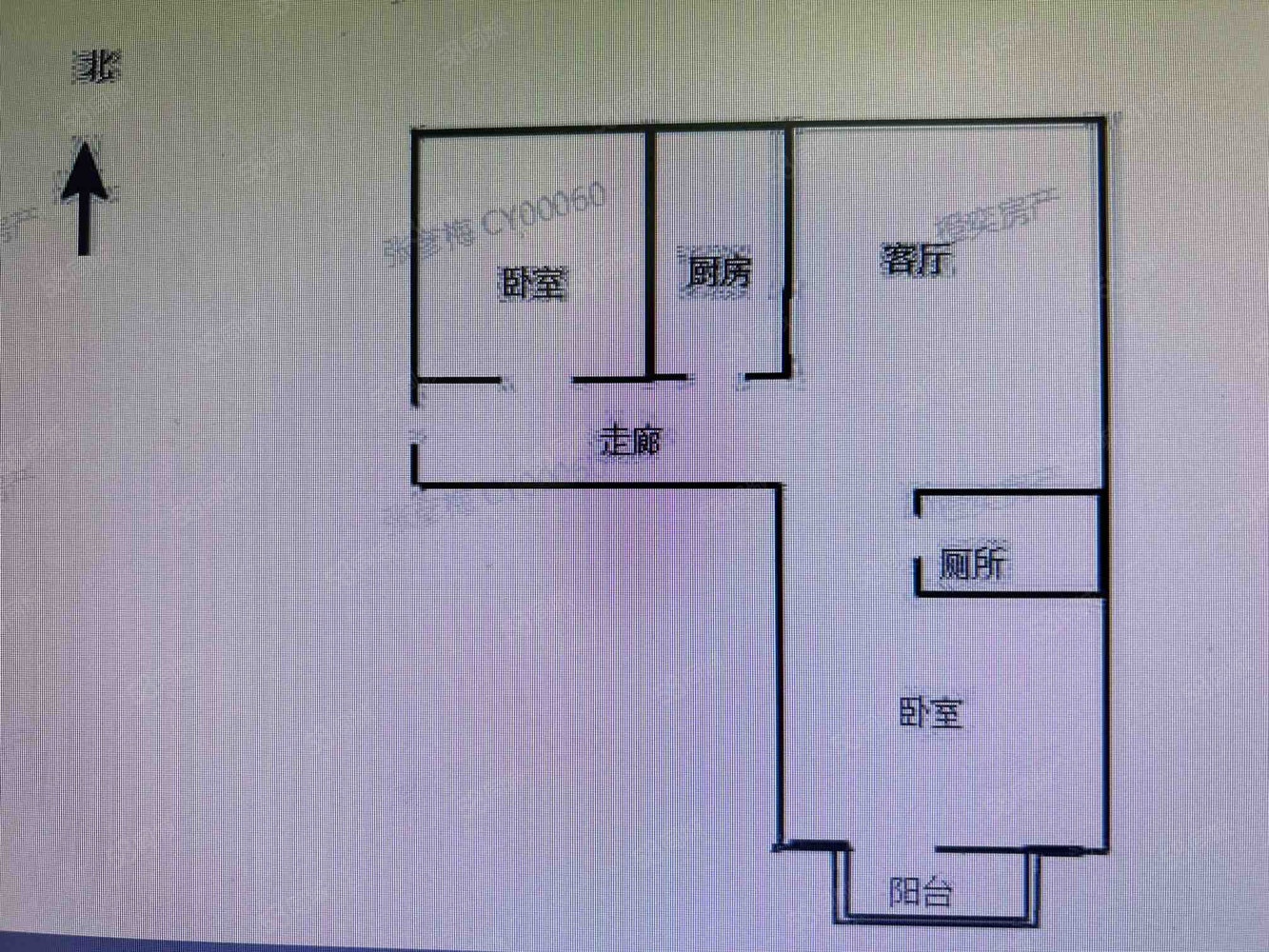 瑞嘉花园2室2厅1卫83.7㎡南北45万