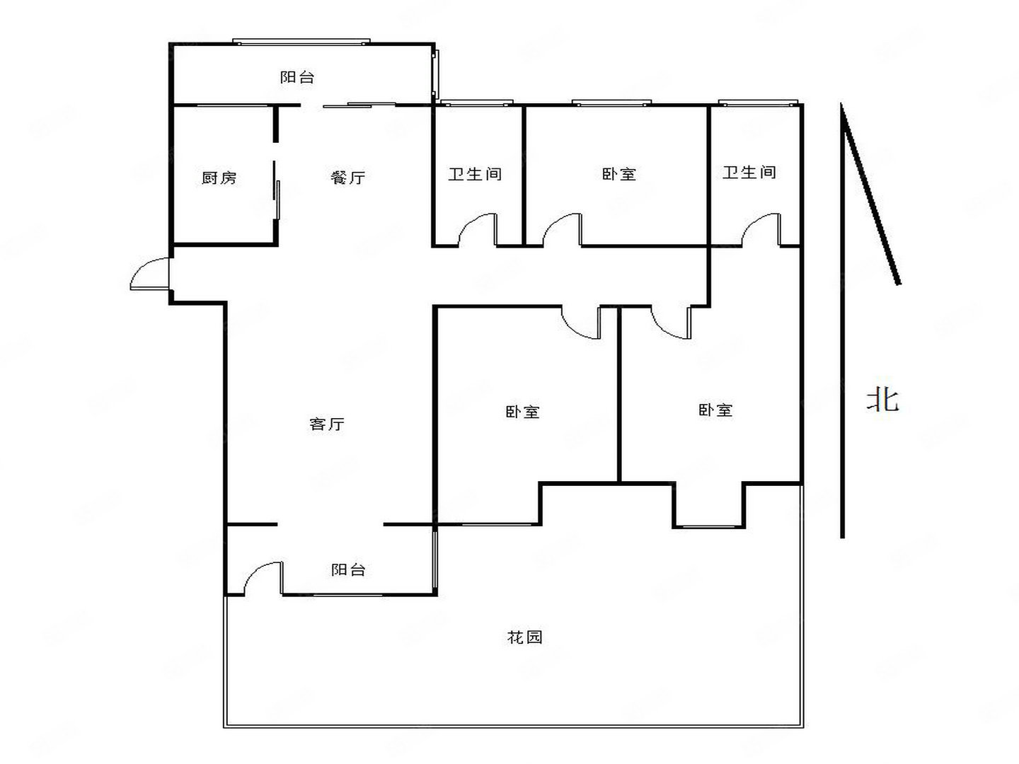 建业城(项城)3室2厅2卫139㎡南北94万