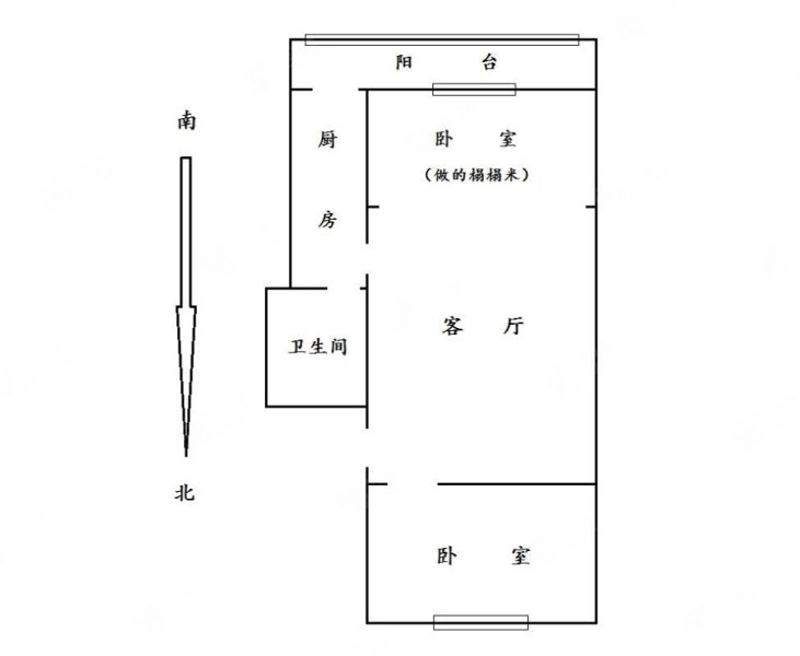 宾阳西里小区(宾阳西里北区)2室1厅1卫64.54㎡南北168万