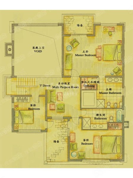 东山墅5室3厅5卫550㎡南北9500万