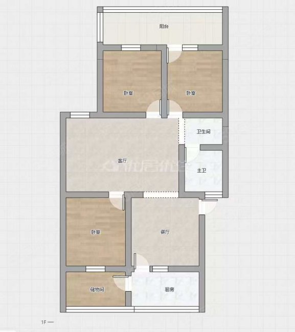 前进路新村小区3室2厅1卫125㎡南北65万