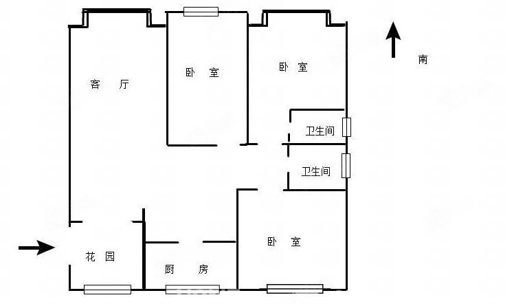 领秀城福江园3室2厅2卫134㎡南北65万