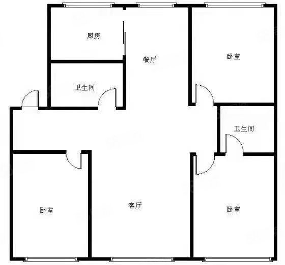 参花警察公寓3室2厅2卫152㎡南北79万