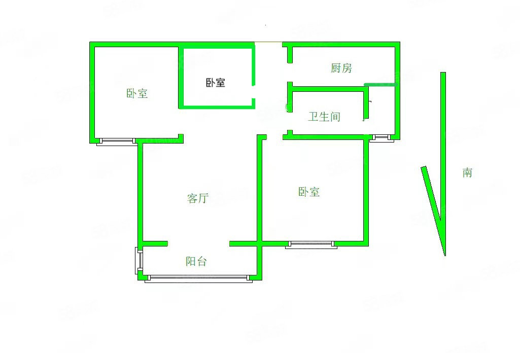 香榭里畔山兰溪(一期)3室2厅1卫92.87㎡南北70万