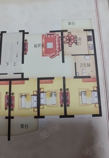 银瑞富贵苑3室2厅1卫96.69㎡南北33万