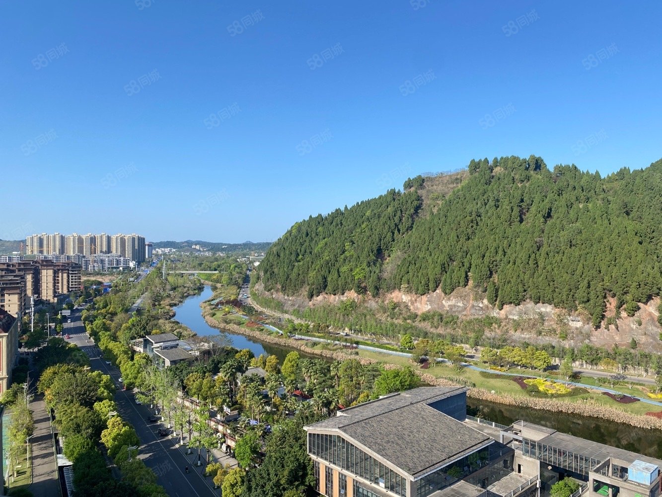 看联盟河 视野好 满两年带车位,御澜山-遂宁58同城