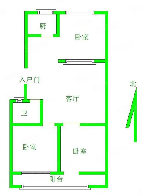 三里铺风景小区3室2厅1卫100㎡南北92.8万