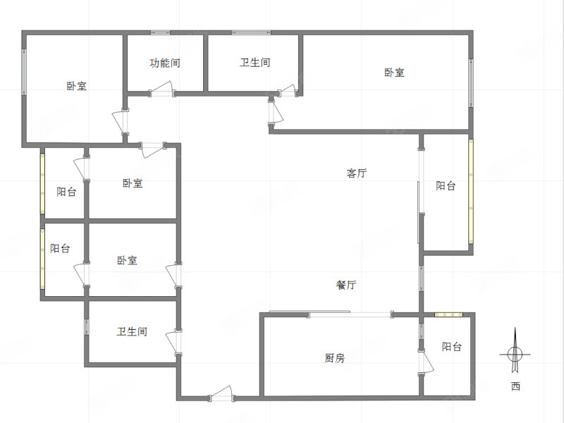 蓝光林肯公园4室2厅2卫138㎡西99万