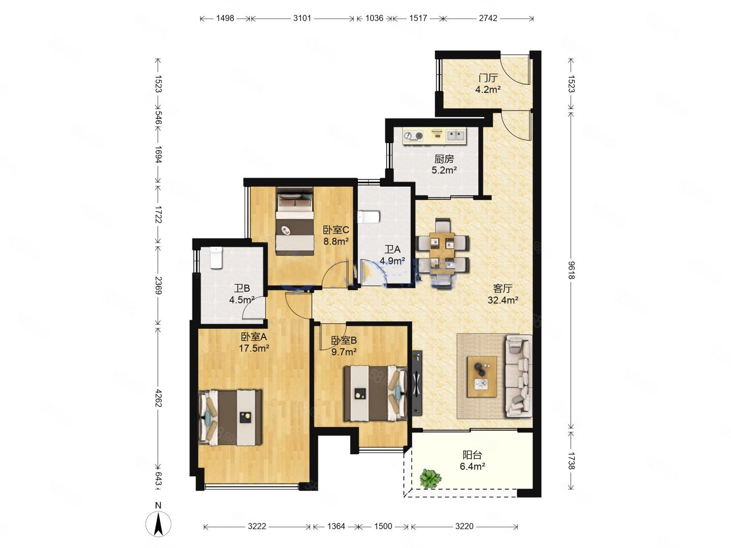回家发展 赠送全屋智能家电 高楼层视野无遮挡,时代领峰-佛山58同城