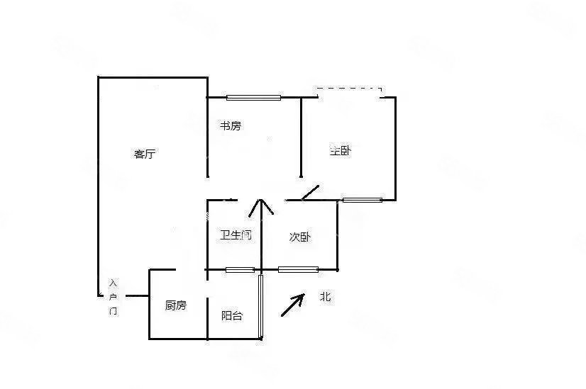 香樟俊园(1期)3室2厅1卫88.86㎡南北150万