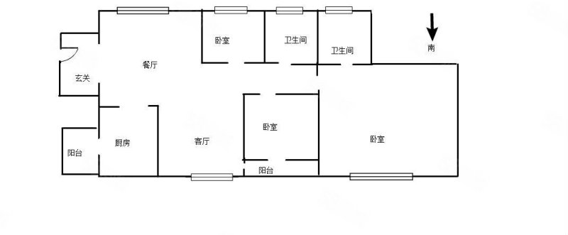 五洲东方墅3室2厅2卫104.24㎡南115万