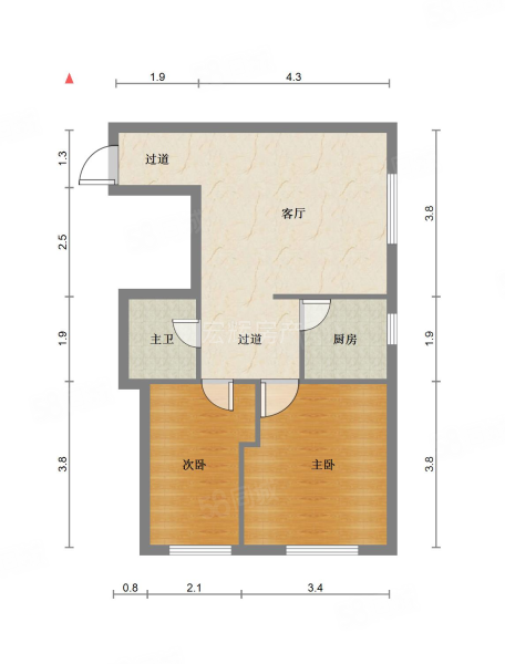 五一馨苑3-1区2室1厅1卫73.15㎡东南49万