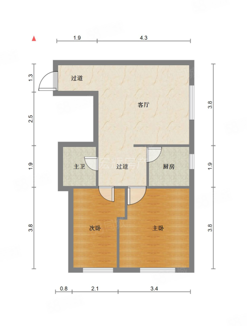 五一馨苑3-1区2室1厅1卫73.15㎡东南49万