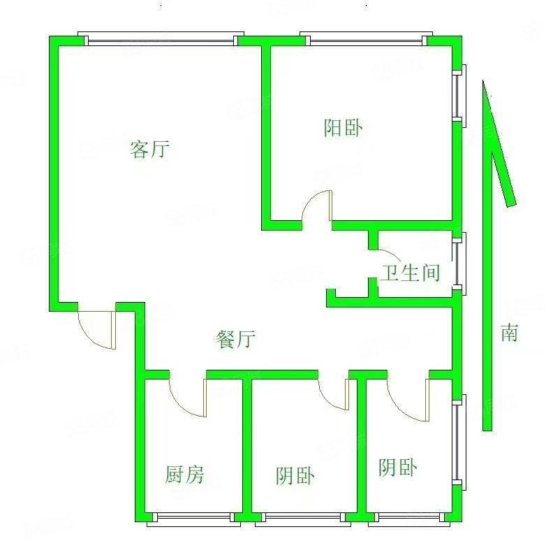 鼎晟尚庭艺墅3室2厅2卫361㎡南北480万