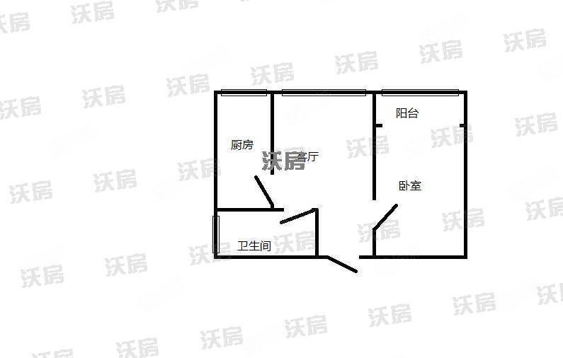 天籁一品1室1厅1卫56㎡南北39.8万