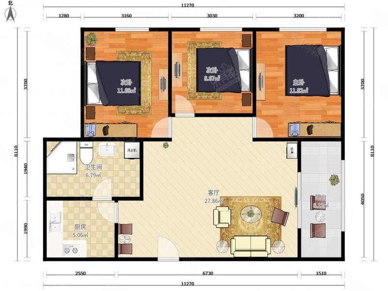 百丽名苑(实拍图),精装三房,低于市场20万急卖,拎包入住