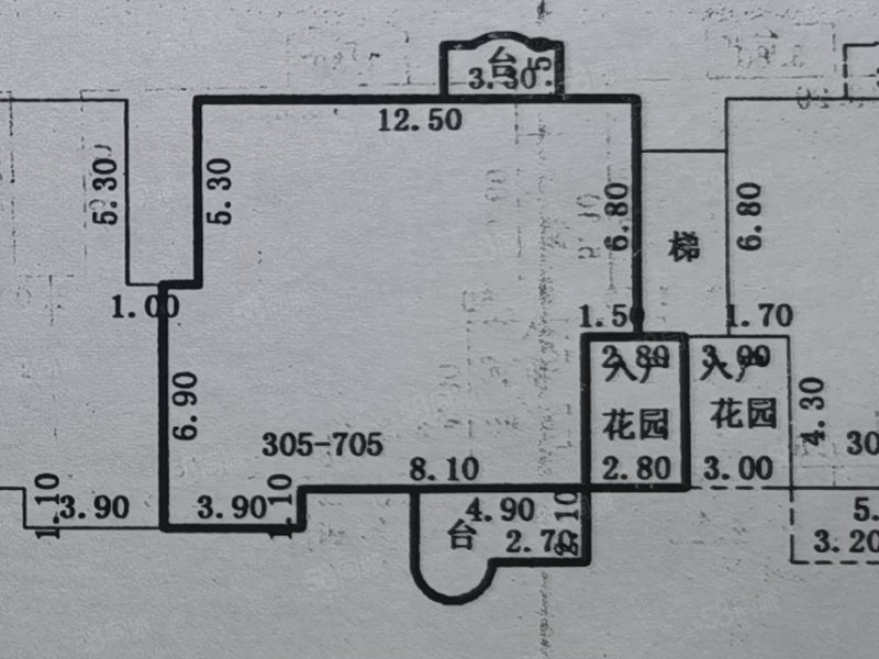 步步高小区5室2厅2卫170.79㎡南北60万