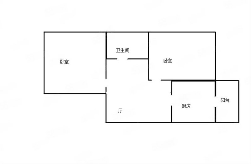 建设街15号小区2室1厅1卫82㎡南北82万