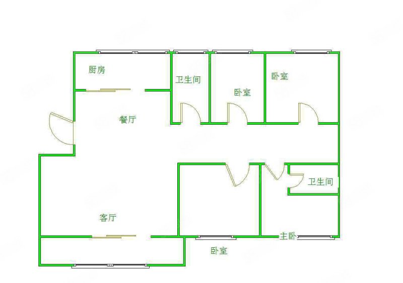 中再凤凰城4室2厅2卫147㎡南北130万