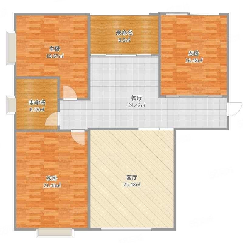 工行苑3室2厅2卫119㎡南北47.8万