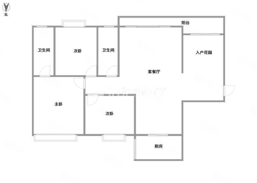 半岛半山3室2厅2卫121.68㎡南140万